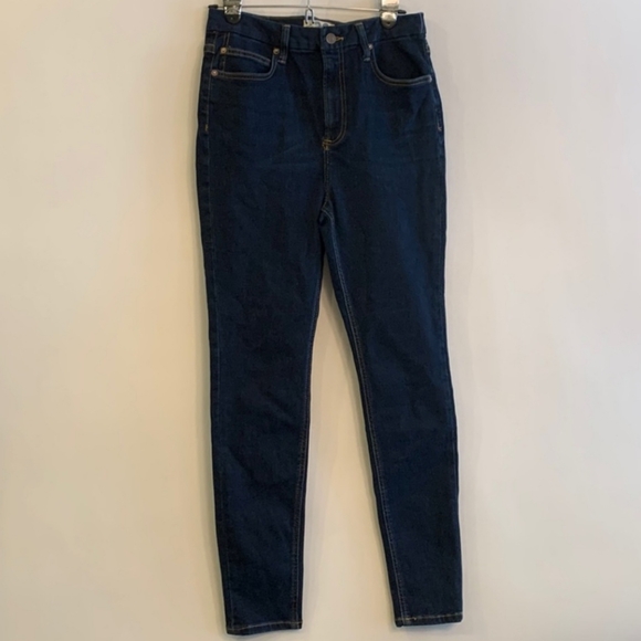 🆕️ Free People High Waist Skinny Jeans. Dark Blue Wash. NWT - Picture 2 of 11